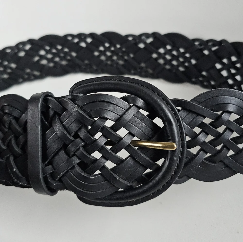 ☆ BANANA REPUBLIC Wide Braided Belt, S